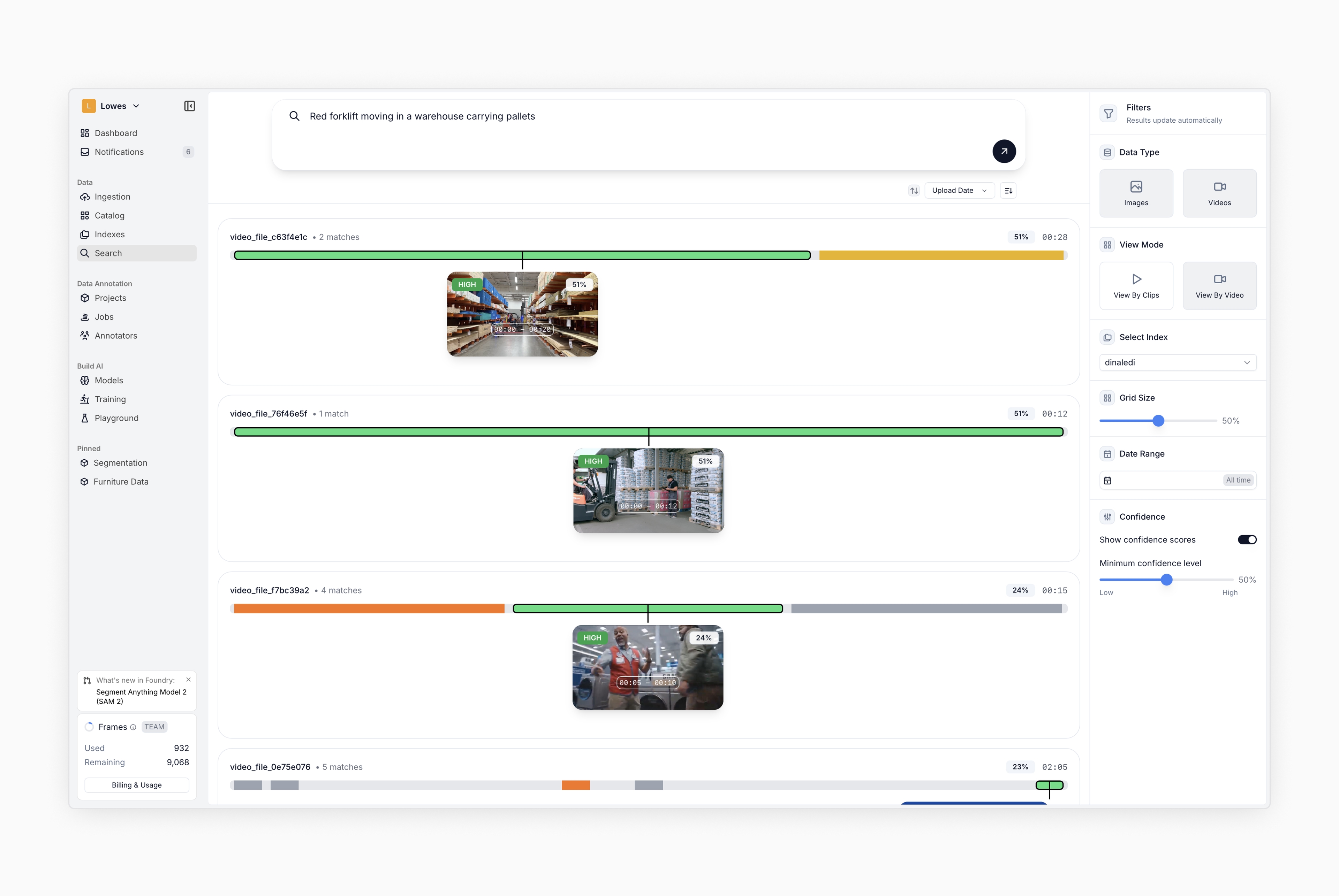 Introducing Foundry Multimodal Search: Search and Visualize Video and Image Data at Scale Using Natural Language